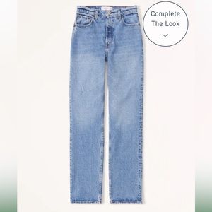 Abercrombie 90’s straight ultra high rise. 29. 8R